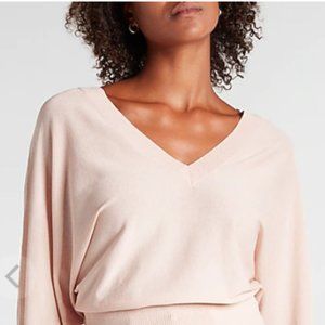Express Double V Dolman Sleeve Sweater